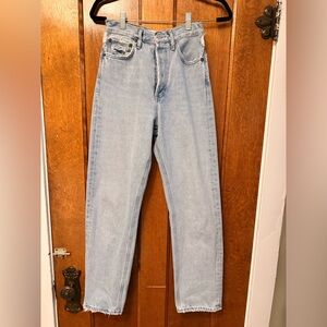 AGOLDE light wash 90s jeans